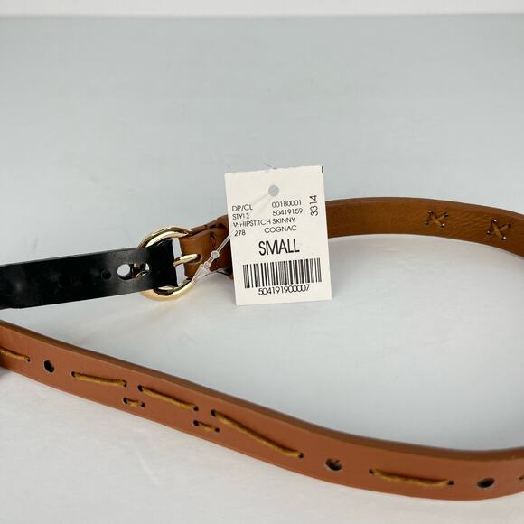 Wet Seal Skinny Brown Faux Leather Belt Woman's Size Small NEW with Tags - Picture 6 of 7